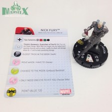 Heroclix Nick Fury, Agent of SHIELD set Nick Fury #056 Super Rare figure w/card!