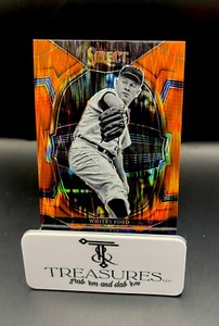Whitey Ford Orange Flash 2023 Panini Select Prizm Concourse #99