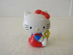 VINTAGE 1983 SANRIO HELLO KITTY WITH FLOWER PVC 2" FIGURE - Picture 1 of 5