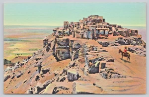 Postcard Hopi Village Mesa and Old Walpi Tusayan Grand Canyon National Park 1936 - Picture 1 of 2