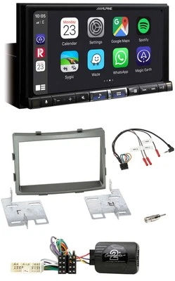 Alpine 2DIN DAB USB Lenkrad Bluetooth Autoradio für SSangYong Rodius ab 2013 - Bild 1 von 4