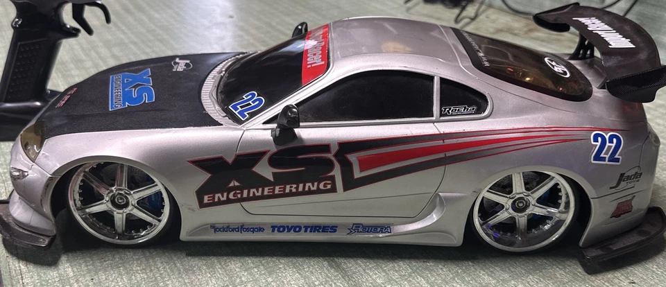 JADA TOYS 1:10 TOYOTA SUPRA  R/C CAR IMPORT TUNER JDM  - Image 1 of 4