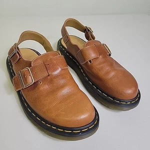 Handcrafted in England Dr. Martens Jorge Leather Mules in Heritage Tan MSRP$280 - Picture 1 of 12