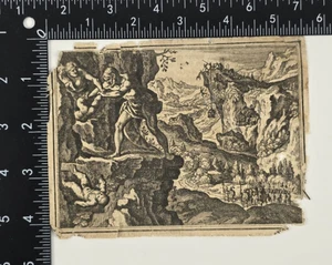 1657 German Copper Engraving Cutout from Historische Chronica by Matthäus Merian - Picture 1 of 2