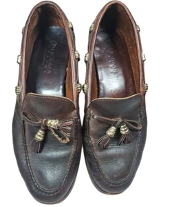 1980's COLE Haan Ladies Leather 7.5 Loafers Handsewn Fair Condition - Picture 1 of 10