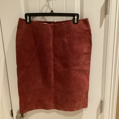 Falda lápiz de cuero genuino Spiegel talla 10 Foto 1 de 4