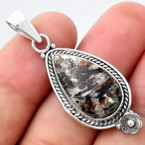 Natural Astrophyllite - Russia 925 Sterling Silver Pendant Jewelry P-1620 - Picture 1 of 5
