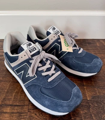 Новые женские 574 классический новый баланс темно-синий и серый туфли кроссовки WL574EVN - США 11 - Изображение 1 из 4