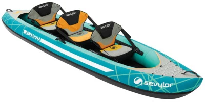 SEVYLOR ALAMEDA 2 OR 3 PERSON INFLATABLE KAYAK canoe boat 2000026700 - Image 1 of 4