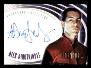 2004 Farscape Through The Wormhole Alex Dimitriades Authentic Autograph Card A61