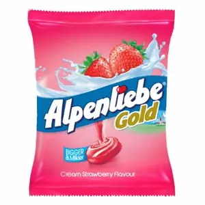 Alpenliebe Gold, Cream Strawberry Candy Pouch, , 100 pc - Picture 1 of 3