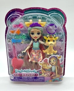 Enchantimals Gillian Jirafa y Baby Pawl Glam Fiesta Muñeca Conjunto Nuevo en Caja Raro - Imagen 1 de 3