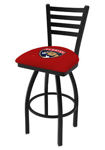 Florida Panthers HBS Red Ladder Back High Top Swivel Bar Stool Seat Chair (30")