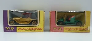 CARROS: MODELOS RENAULT VINTAGE 1911 2 PLAZAS Y CADILLAC 1913 POR MATCHBOX (POR) - Imagen 1 de 9