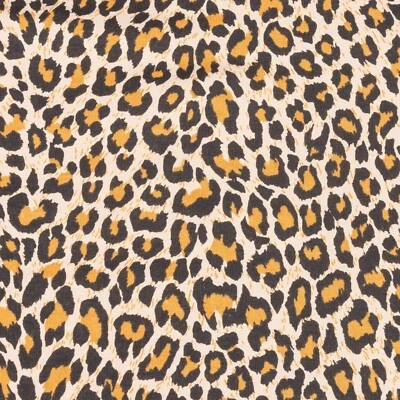 TELA ELÁSTICA DE LEOPARDO PUNK NATURAL EN JERSEY ÚNICA 64" DE ANCHO Foto 1 de 3