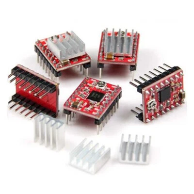 5X A4988 Drucker Printer Schrittmotor Stepper Motor Driver Reprap Kühlkörper TD - Bild 1 von 4