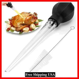 Large Turkey Baster with Cleaning Brush - Baster Tool for Cooking - Easy - Picture 1 of 9