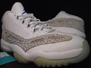 2003 NIKE AIR JORDAN XI 11 RETRO LOW IE WHITE CEMENT GREY COBALT BLUE ZEN BRED 9 - Picture 1 of 15