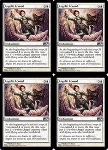 MTG - 4x ANGELIC ACCORD - M14/Core Set 2014 (U) - Picture 1 of 1