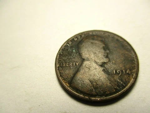 1914 LINCOLN WHEAT PENNY ERROR PLANCHET DIVOTS DIE VARIATION #125 Cover