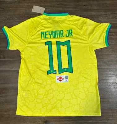 Camiseta de fútbol Nike firmada por Neymar Jr. #10 CBF Brasil PAAS 90348 CERTIFICADO DE AUTENTICIDAD Foto 1 de 4