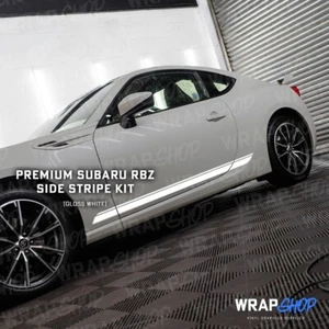 PREMIUM Subaru BRZ Kit de Rayas Laterales (BLANCO BRILLANTE) - Imagen 1 de 2