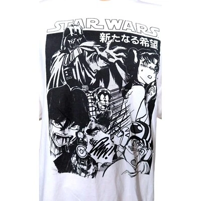Camiseta Star Wars Talla 2XL XXL Anime Japonés Blanco Foto 1 de 4