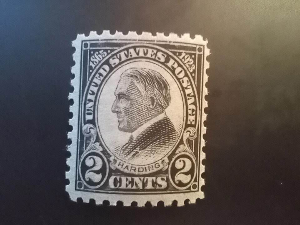 1923 Sc# 612 Black 2¢ perf 10 Rotary Press CV40 (BNA2024) - Image 1 of 1