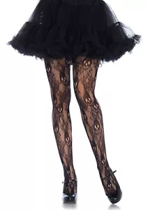 Amanda Rose Schädel Spitze Strumpfhose - Bild 1 von 1