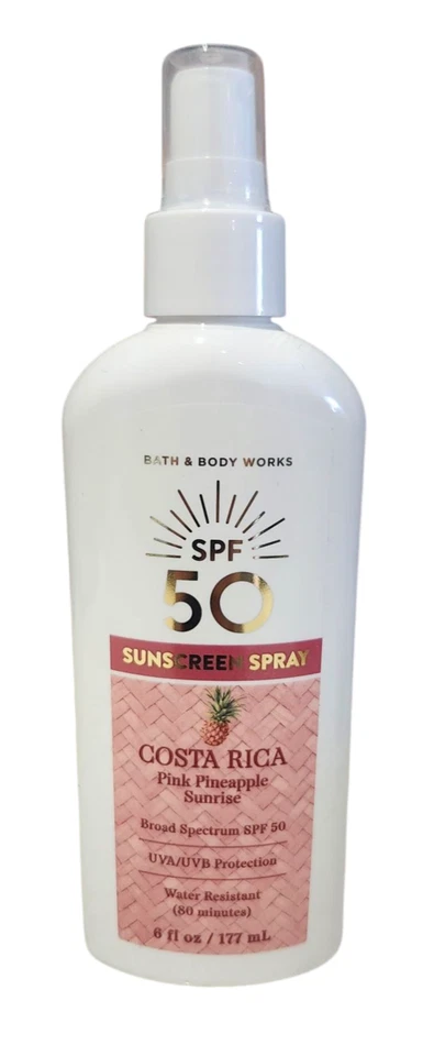 NUEVO Bath & Body Works PINK PIÑA AMANECER, SPF50 PROTECTOR SOLAR SPRAY, 6 OZ Foto 1 de 1