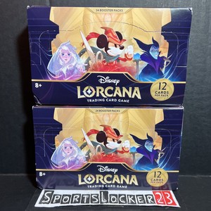 Disney Lorcana TCG: The First Chapter Booster Box - Factory Sealed Lot Of 2 NEW⚡