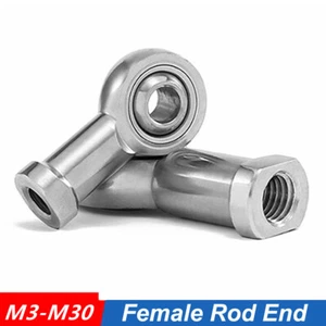 Female Rod End, A2 Stainless Steel Bearing Rose Joint Left / Right Thread M3-M36 - Picture 1 of 12