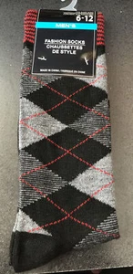 Herrenmode Neuheit lässig elegante Diamant Socken Größe 6-12  - Bild 1 von 2