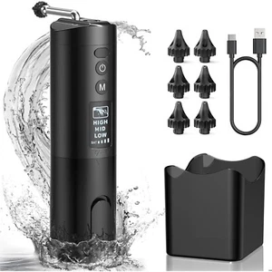 Ear Wax Removal- Water Powered Ear Cleaner with 6 Reusable Tips 3 Pressure Modes - Picture 1 of 6
