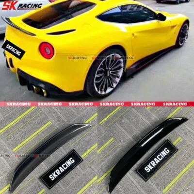 Alerón trasero de fibra de carbono/negro brillante para Ferrari F12 Berlinetta 2013-2017 Foto 1 de 4