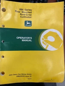 John Deere Owners Manual 886 RM RowCrop Cultivator #OMN200459 - Picture 1 of 1