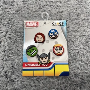 Crocs Jibbitz Avengers Marvel Emoji 5-Pack *BRAND NEW* - Picture 1 of 3