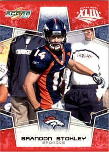 2008 Score Super Bowl XLIII Denver Broncos Football Card #92 Brandon Stokley