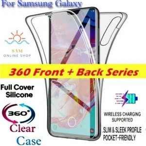 Großhandel Samsung Galaxy Clear 360 Hülle S21 S22 S23 S25 mit Finger Sensor Loch - Bild 1 von 4