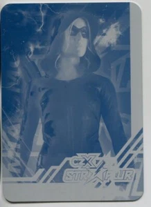 CZX Crisis On Infinite Earths Cyan Printing Plate STR PWR Card S10 Mia Smoak - Picture 1 of 1
