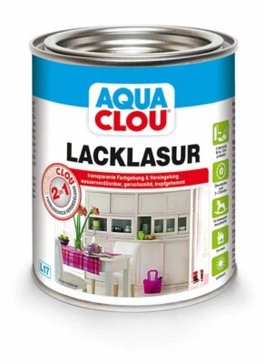 Clou Aqua Combi-Clou Lack-Lasur L17 375 ml dunkelnußbaum - Bild 1 von 4