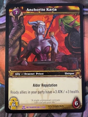 World of Warcraft TCG Betrayer 185/264 Anchorite Karja  - Image 1 of 2