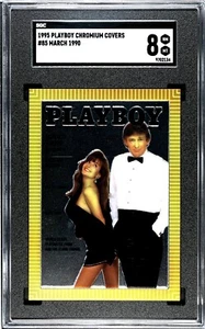 Playboy 1995 cromo marzo 1990 Donald Trump cubierta #85 graduado SGC 8 - Imagen 1 de 2