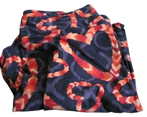 LuLaRoe TC2 Purple Pink Red Hearts Valentine's Day Leggings - Picture 1 of 3