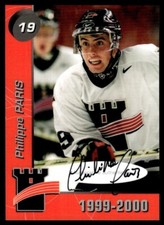 1999-00 QUEBEC REMPARTS AUTO LIMITED RARE PHILIPPE PARIS /100