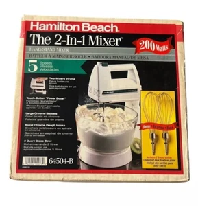 Hamilton Beach 5 Speed Electric Hand Mixer W/ Bowl Model 64504-B New Open Box - Picture 1 of 7