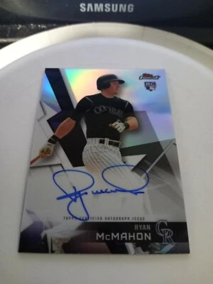 2018 Topps Finest Ryan McMahon #FA-RM Rookie Autograph Refractor RC Colo Rockies - Image 1 of 2