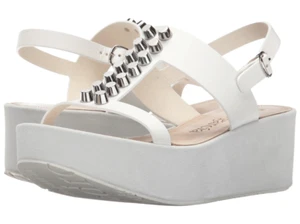 Pedro Garcia Women's White Noella Platform Sandals Z3898 Size 40 EU / 10 US - Picture 1 of 8