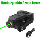 Usb Rechargeable Green Dot Laser Sight Metal For Pistol  Scope Rail