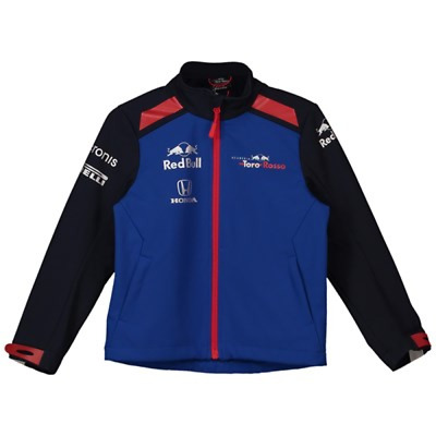 Giacca Toro Rosso Bambino (Taglia 11-12y) Blu F1 Cerniera Intera Giacca Softshell - Nuova • 45.59€